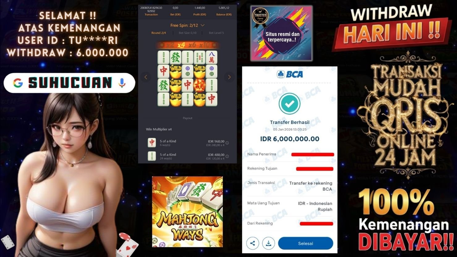 SUHUCUAN JACKPOT SLOT MAHJONG WAYS